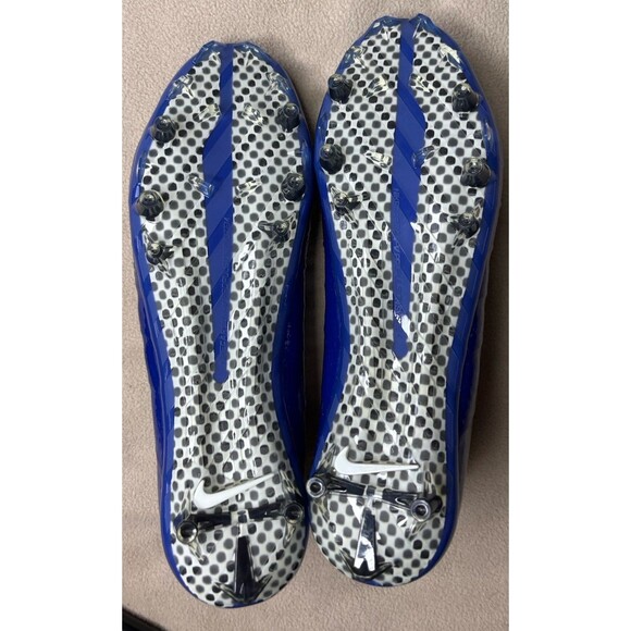 Nike Vaper Untouchable Flyknit TD Football Cleat Size 12.5 Blue/Black 707455-014 main image 4